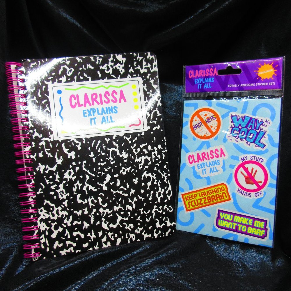 Clarissa Explains It All Notebook WITH Stickers Nick Box EXCLUSIVE WINTER 2016